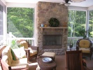 Screen Porch With Fireplace