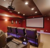 Theater room in finished basement